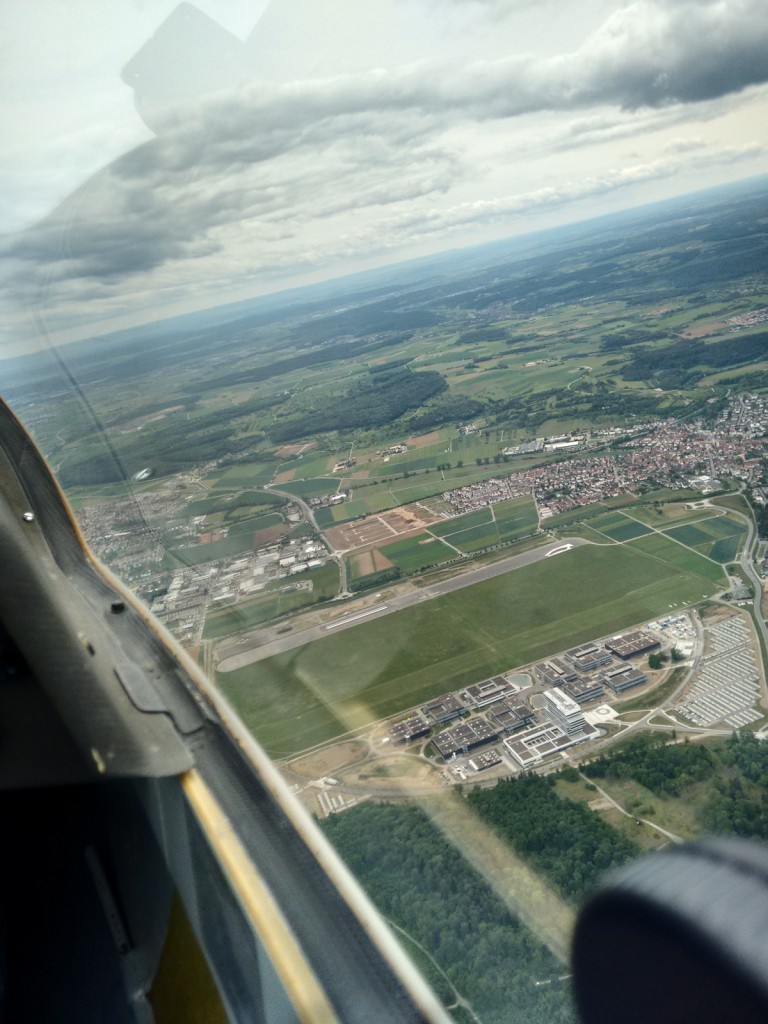 Luftbild vom Flugplatz Malmsheim